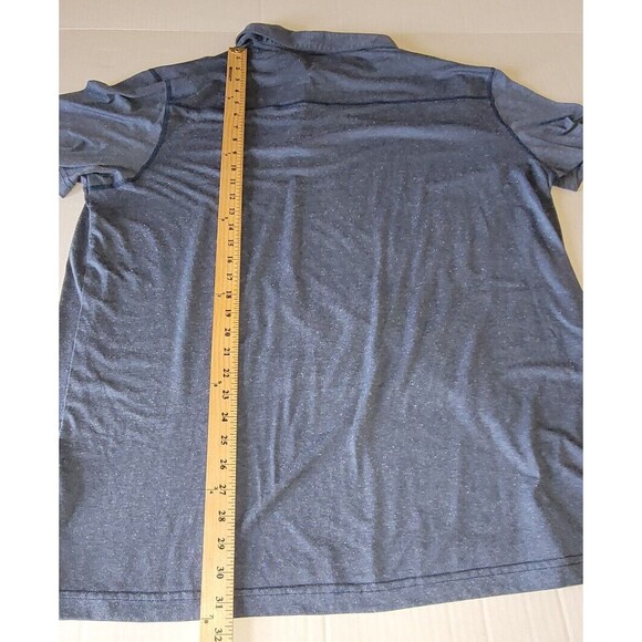 Swiss Tech Shirt Mens Polo 2XL Blue Short Sleeve Polyester Cotton Pullover - Picture 7 of 9